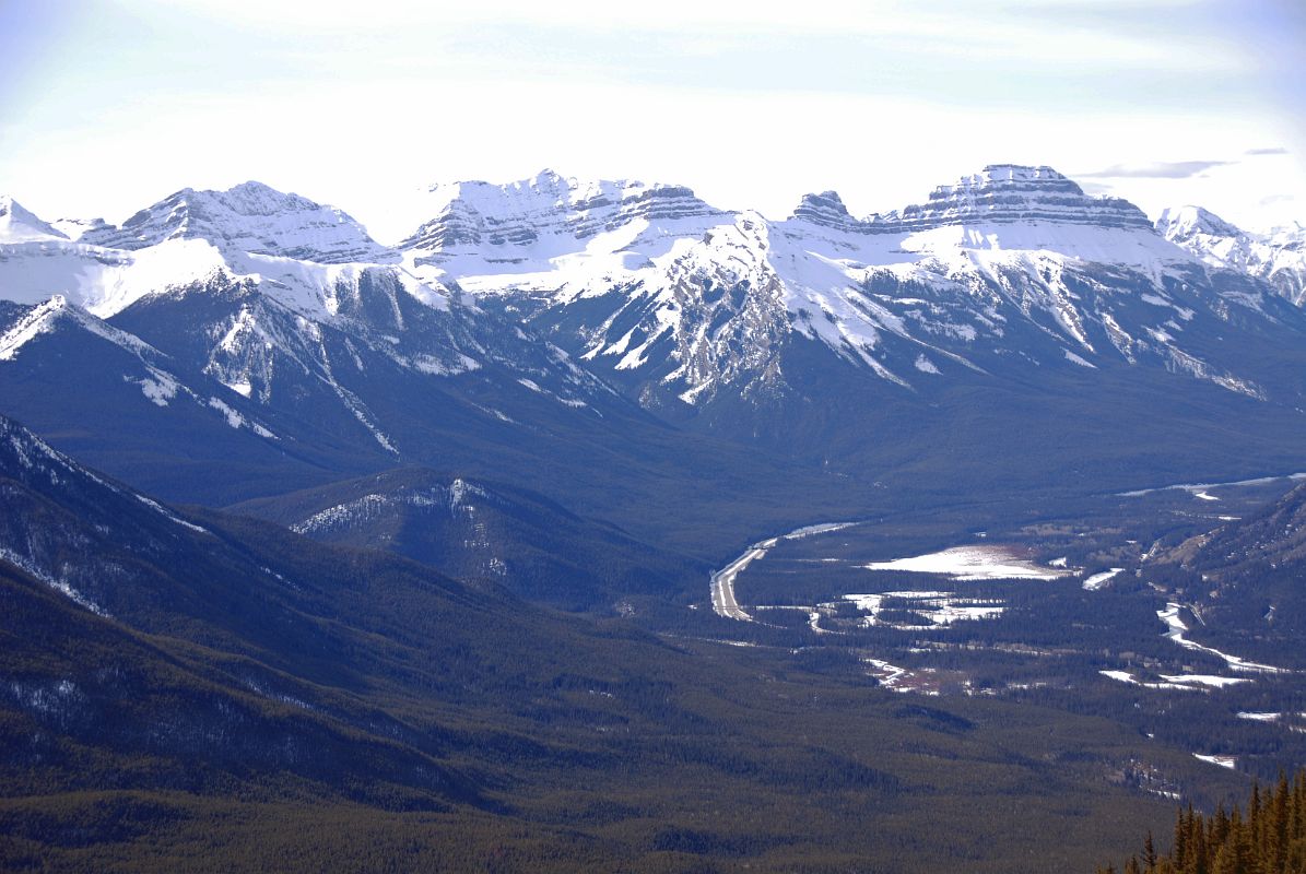 31 Mount Brett, Massive Mountain, Pilot Mountain From Sulphur Mountain At Top Of Banff Gondola In Winter